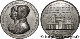 AUSTRIA - FRANZ-JOSEPH I
Type : Médaille, Visite à Milan, Porta Venezia 
Date : 1857 
Mint name / Town : Italie, Milan 
Metal : tin 
Diameter : 55,5  ...