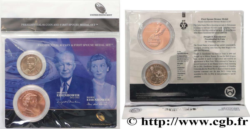 UNITED STATES OF AMERICA
Type : PRESIDENTIAL 1 Dollar - EISENHOWER - 1 monnaie e...