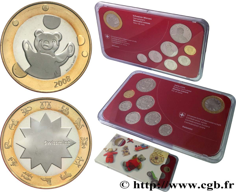 SWITZERLAND
Type : Série FDC 9 Monnaies 
Date : 2008 
Quantity minted : 13815 
C...