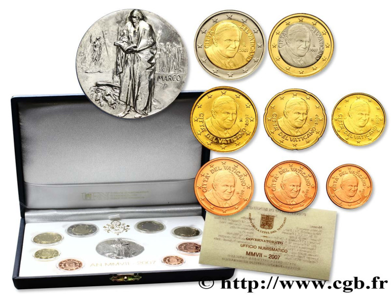 VATICAN
Type : COFFRET Euro BELLE ÉPREUVE 
Date : 2007 
Quantity minted : 16.000...