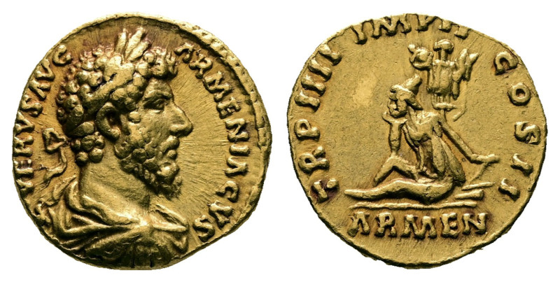 Lucius Verus AD 161-169. Struck AD 163-164. Rome
Aureus AV

18 mm, 6,77 g

...