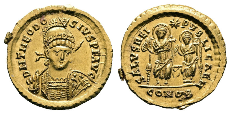 Theodosius II AD 402-450. Struck late AD 425-429. Constantinople, 8th officina
...