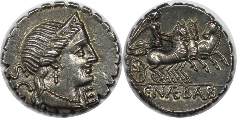 Römische Münzen, MÜNZEN DER RÖMISCHEN REPUBLIK. C. Naevius Balbus. Denarius (Ser...