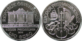 RDR – Habsburg – Österreich, REPUBLIK ÖSTERREICH. Wiener Philharmoniker. 1 1/2 Euro 2011. 31,1 g. 0.999 Silber. 1 OZ. KM 3159. Stempelglanz