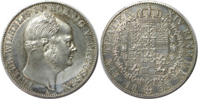 Altdeutsche Münzen und Medaillen, BRANDENBURG IN PREUSSEN. Friedrich Wilhelm IV. (1840-1861). Taler 1855 A. Silber. Jaeger 80, Thun 260, AKS 76. Vorzü...