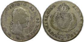 Altdeutsche Münzen und Medaillen, SACHSEN - ALBERTINE. Friedrich August I. (1806-1827). 1/6 Taler 1810 SGH. Silber. KM 1050, AKS 37. Schön-sehr schön...