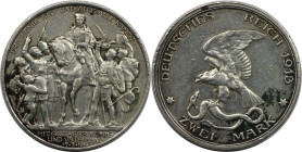 Deutsche Münzen und Medaillen ab 1871, REICHSSILBERMÜNZEN, Preußen. Wilhelm II. (1888-1918). 2 Mark 1913, Zur 100-Jahr-Feier des königlichen Aufrufs z...