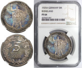 Deutsche Münzen und Medaillen ab 1871, WEIMARER REPUBLIK. 5 Reichsmark 1925 A, Berlin. Auf die 1000-Jahrfeier der Rheinlande. Silber. KM 47. Jaeger 32...