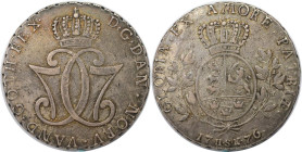 Europäische Münzen und Medaillen, Dänemark / Denmark. Christian VII. (1766-1808). Speciestaler 1776 HSK, Kobenhavn. Silber. Dav. 1308, Hede 11 B. Schö...