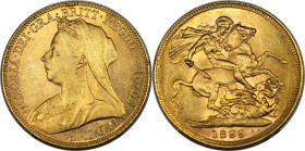 Europäische Münzen und Medaillen, Großbritannien / Vereinigtes Königreich / UK / United Kingdom. Victoria (1837-1901). Sovereign 1899, London. Alte ve...