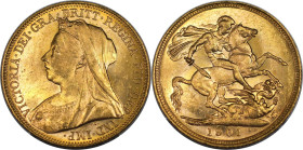 Europäische Münzen und Medaillen, Großbritannien / Vereinigtes Königreich / UK / United Kingdom. Victoria (1837-1901). Sovereign 1901, London. Alte ve...