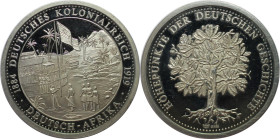 Weltmünzen und Medaillen, Africa. Höhepunkte der deutschen Geschichte, Dt. Kolonial. Silbermedaille 1980. Silber. Polierte Platte