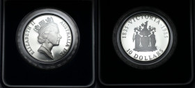 Weltmünzen und Medaillen, Australien / Australia. "Victoria". 10 Dollars 1985. 20,0 g. 0.925 Silber. 0.59 OZ. KM 85. Polierte Platte