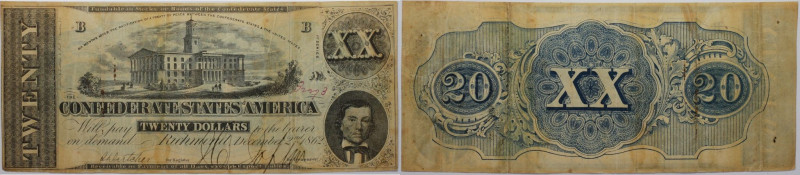 Banknoten, USA / Vereinigte Staaten von Amerika, Konförderierte Staaten von Amer...