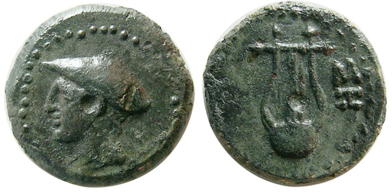 THRACE. Sestos. Circa 300 BC. Æ (3.68 gm; 17 mm). Obv: Head of Hermes left, wear...