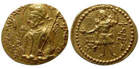 INDIA, KUSHAN KINGS. Huvishka, 152-192 AD. Gold Dinar.