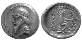 KINGS of PARTHIA. Mithradates I, 164-132 BC. AR Drachm