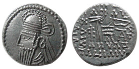 KINGS of PARTHIA. Vologases IV. Circa AD 147-191. AR Drachm