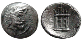 KINGS of PERSIS, Vadfradad (Autophradates) IV. AR Obol. Very rare.
