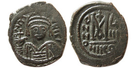 BYZANTINE EMPIRE, Maurice Tiberius. 582-602. Æ Follis.