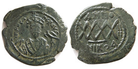 BYZANTINE EMPIRE, Phocas. 602-610. Æ 40 Nummi. Scarce.