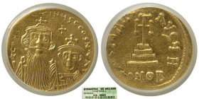 BYZANTINE EMPIRE, Constans II, 641-668. Gold Solidus. ICG-MS 64.
