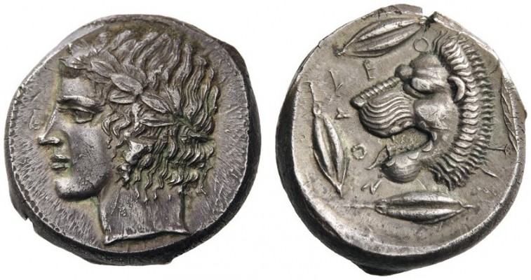  GREEK COINS   Sicily   Leontini , c. 430-425 BC. Tetradrachm (Silver, 24mm, 17....