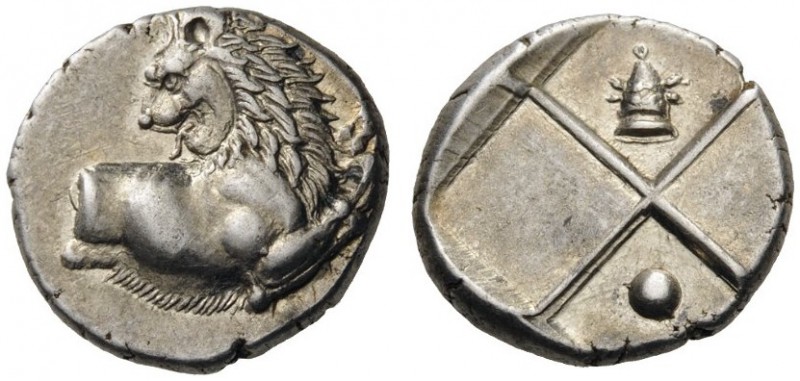  GREEK COINS   Thrace   Chersonesos , c. 386-338 BC. Hemidrachm (Silver, 13mm, 2...