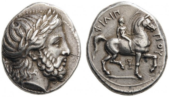  GREEK COINS   Kings of Macedon   Philip II, 359-336 BC. Tetrad­rachm (Silver, 2...