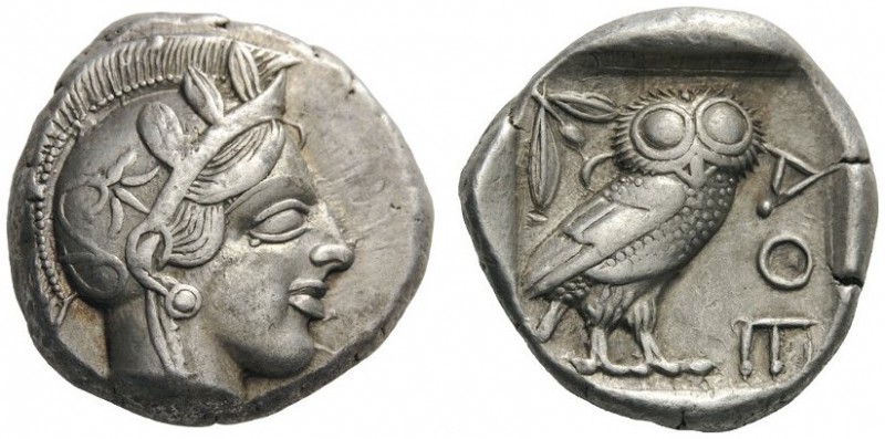  GREEK COINS   Attica   Athens, c. 455-449 BC. c. 430s BC. Tetradrachm (Silver, ...