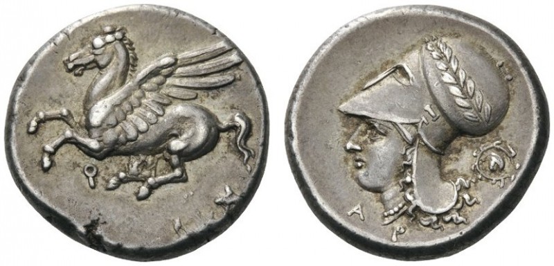  GREEK COINS   Corinthia   Corinth, c. 345-307 BC. Stater (Silver, 19mm, 8.59g 2...