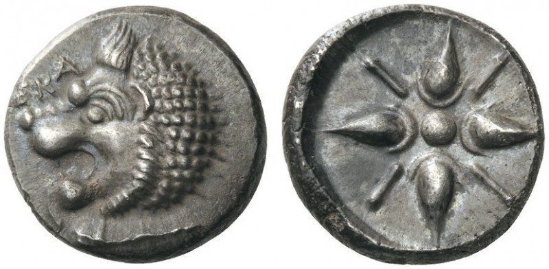  GREEK COINS   Satraps of Caria   Hekatomnos, c. 392/1-377/6 BC. Drachm (Silver,...