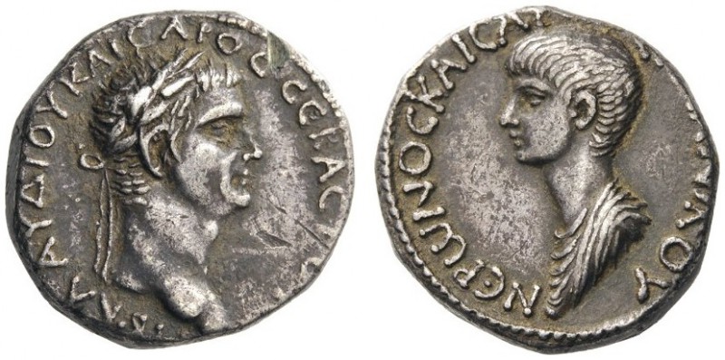  ROMAN AND BYZANTINE COINS   Antioch, Syria. Claudius, 41-54. Tetradrachm (Silve...