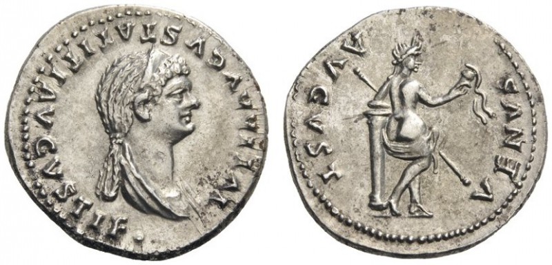  ROMAN AND BYZANTINE COINS   Julia Titi, Augusta, 79-90/1. Denarius (Silver, 20m...