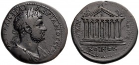  ROMAN AND BYZANTINE COINS   Koinon of Bithynia. Hadrian, 117-138. Tetrassarion (Bronze, 33mm, 25.72g 6). AYT KAIC TPAI AΔPIANOC CЄBA Laureate, draped...