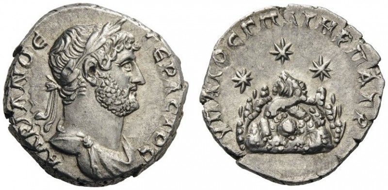  ROMAN AND BYZANTINE COINS   Caesaraea, Cappadocia. Hadrian, 117-138. Drachm (Si...