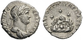  ROMAN AND BYZANTINE COINS   Caesaraea, Cappadocia. Hadrian, 117-138. Drachm (Silver, 17mm, 3.18g 7), 121-122. AΔRIANOC CEBACTOC Laureate and draped b...