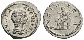  ROMAN AND BYZANTINE COINS   Julia Domna, Augusta, 193-217. Denarius (Silver, 19mm, 3.17g 6), Rome, 211-217. IVLIA AVGVSTA Draped bust of Julia Domna ...
