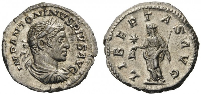  ROMAN AND BYZANTINE COINS   Elagabalus, 218-222. Denarius (Silver, 20mm, 3.31g ...