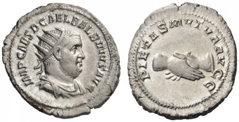  ROMAN AND BYZANTINE COINS   Balbinus, 238. Antoninianus (Silver, 23mm, 5.13g 7)...