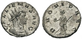  ROMAN AND BYZANTINE COINS   Gallienus, 253-268. Antoninianus (Billon, 19mm, 3.93g 1), Rome, 262. GALLIENVS AVG Radiate and cuirassed bust of Gallienu...