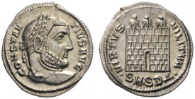  ROMAN AND BYZANTINE COINS   Constantius I, 305-306. Argenteus (Silver, 20mm, 3.30g 1), Serdica, c. 305-306. CONSTANTIVS AVG Laureate head of Constant...