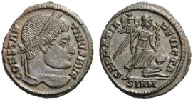  ROMAN AND BYZANTINE COINS   Constantine I, 307/310-337. Follis (Bronze, 19mm, 2.99g 12), Sirmium, 324. CONSTANTINVS AVG Laureate head of Constantine ...