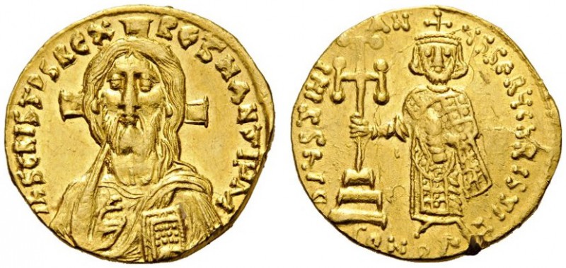  ROMAN AND BYZANTINE COINS   Justinian II, first reign, 685-695. Solidus (Gold, ...