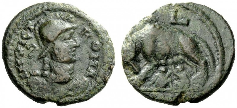THE OSTROGOTHS 
 Municipal Bronze Coinage of Roma 
 Class 2. Follis (40 nummi)...