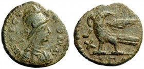 THE OSTROGOTHS 
 Municipal Bronze Coinage of Roma 
 Class 3. Light series. Follis (40 nummi), Roma 493-553, Æ 10.07 g. IMVICT – A ROMA Helmeted and ...
