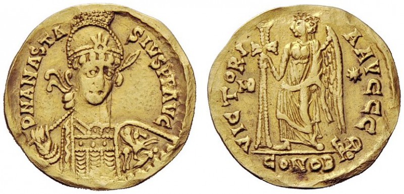 THE OSTROGOTHS 
 Theoderic, 493-526 
 Pseudo-Imperial Coinage . In the name of...