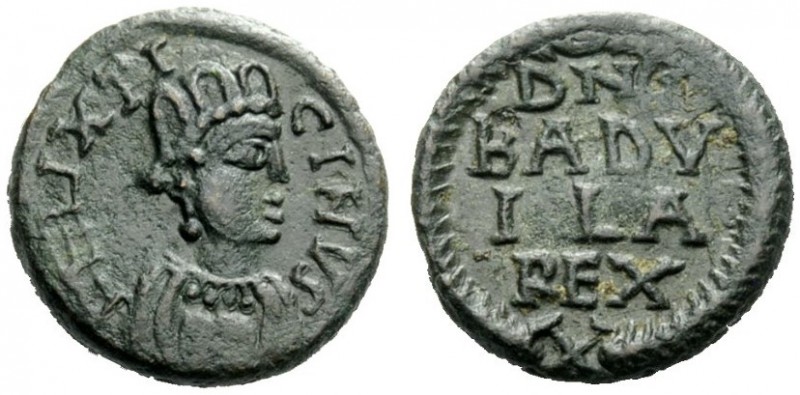 THE OSTROGOTHS 
 Baduila, 541-552 
 Pseudo-Imperial Coinage. In the name of An...