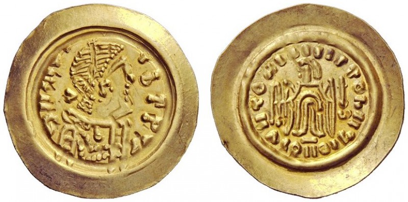 THE LOMBARDS 
 Lombardy 
 Pseudo-Imperial Coinage . In the name of Maurice Tib...