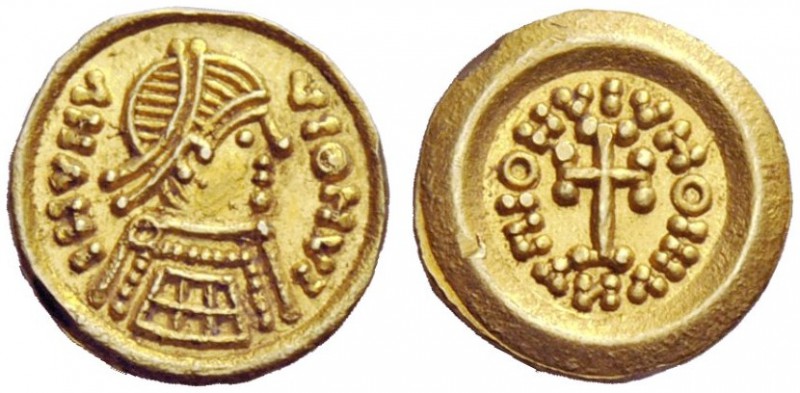 THE LOMBARDS 
 Tuscany 
 Pseudo-Imperial Coinage . With blundered inscriptions...